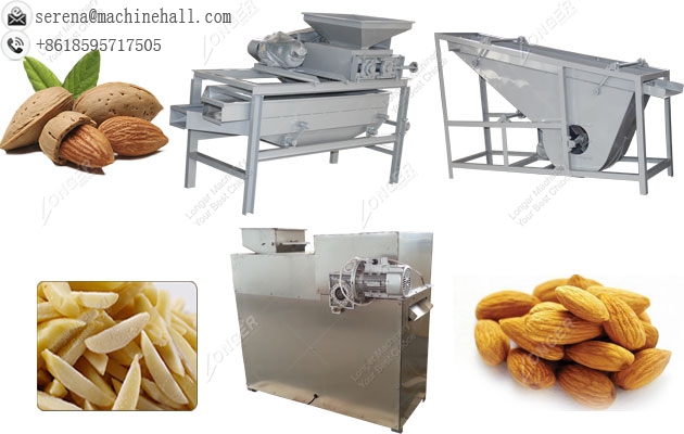 Automatic Almond Strip Cutting Line|Nuts Kernel Slivering Cutter Machine