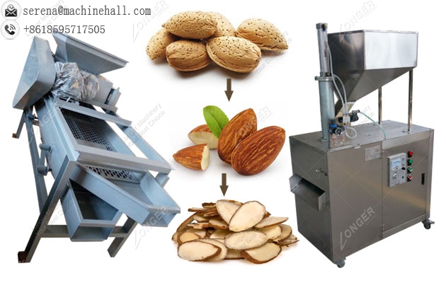 Stainless Steel Almond Slicer|Slicing Machine|Apricot Shelling and Cutting Equipment