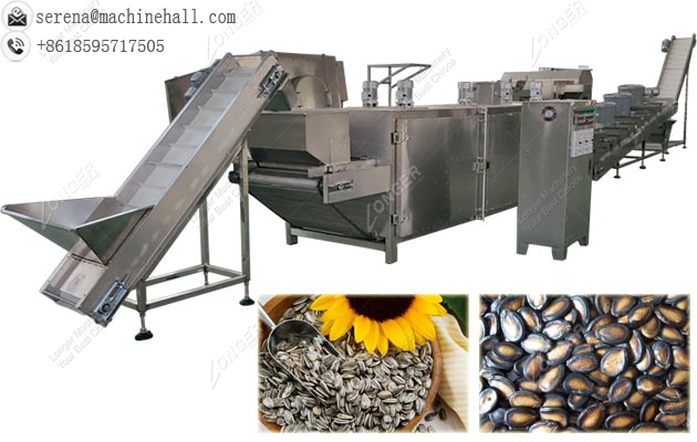 Sunflower Seed Roasting Machine Line