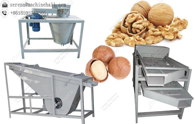 Complete Walnut|Macadamia Nut Shelling and Kernel Separating Machine Line for Sale