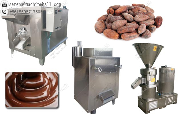 Industrial Chocolate Paste Making Machine|Cocoa Bean Roaster Grinder for Sale