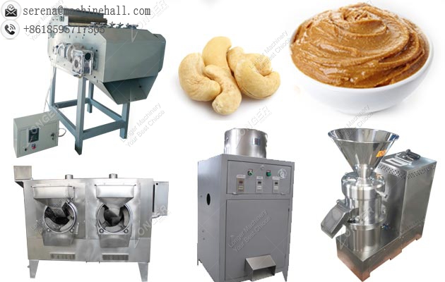 Cashew Nuts Butter Production Line|Nut Roasting Grinding Machine Manufacturer