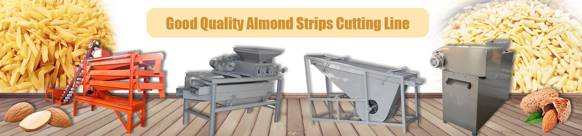 Good Quality Almond Strips Cutting Line