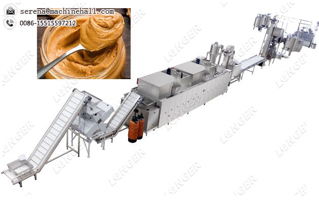 500 KG/H Peanut Butter Processing Equipment Plant
