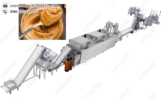 500 KG/H Peanut Butter Processing Equipment Plant