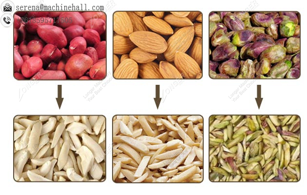 Peanut Strips Making Line|Pistachios Nut Strip Cutter Machine Stainless Steel