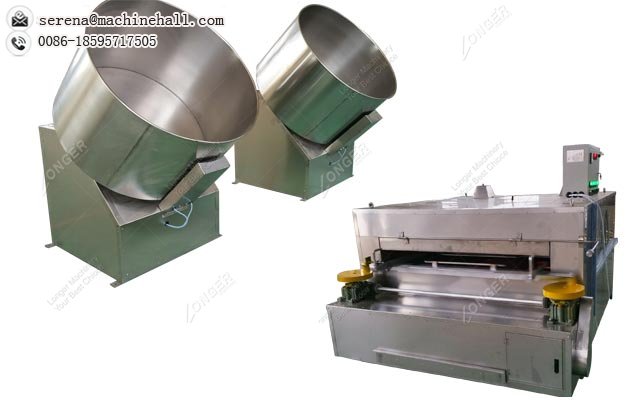 Cashew Nut Sugar Coating Line|Honey Coated Nuts Making Machine