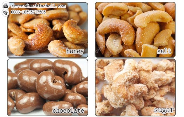 Cashew Nut Sugar Coating Line|Honey Coated Nuts Making Machine