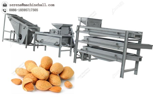 Almond Shelling and Peeling Machine